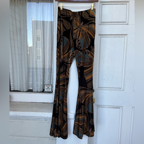 Free People Butterfly velvet Bell Bottoms - Picture 3 of 6